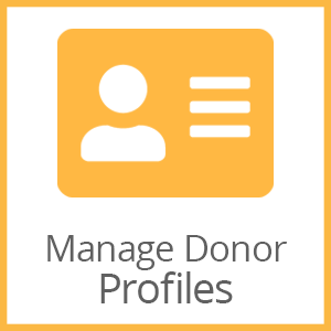manage donor profiles